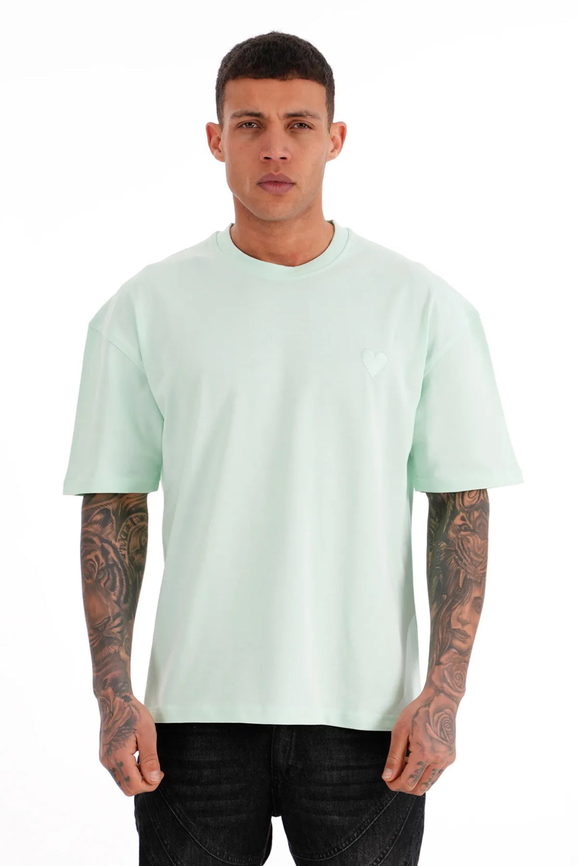 T-shirt « Le Cœur » – Vert Mint
