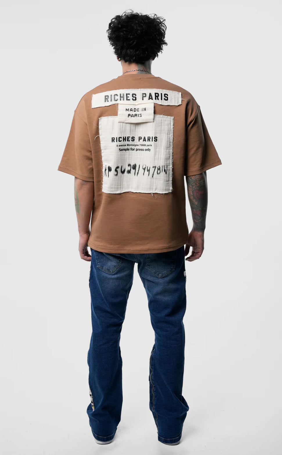 T-shirt « RICHES PARIS » – Brown Edition