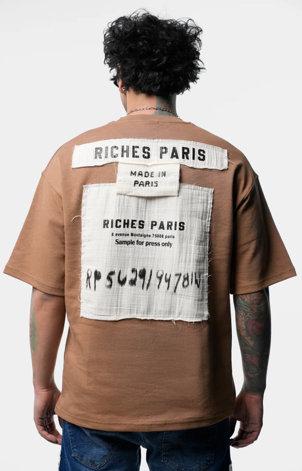 T-shirt « RICHES PARIS » – Brown Edition