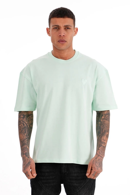 T-shirt « Le Cœur » – Vert Mint