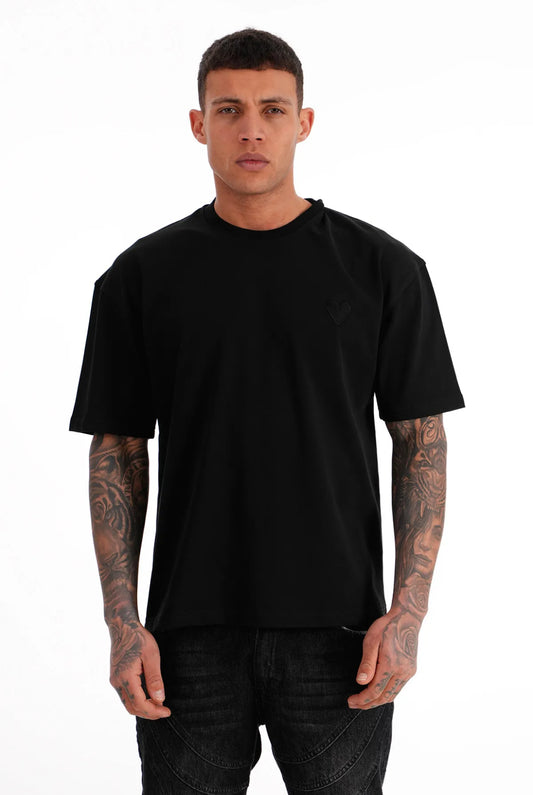 T-shirt « Le Cœur » – Noir